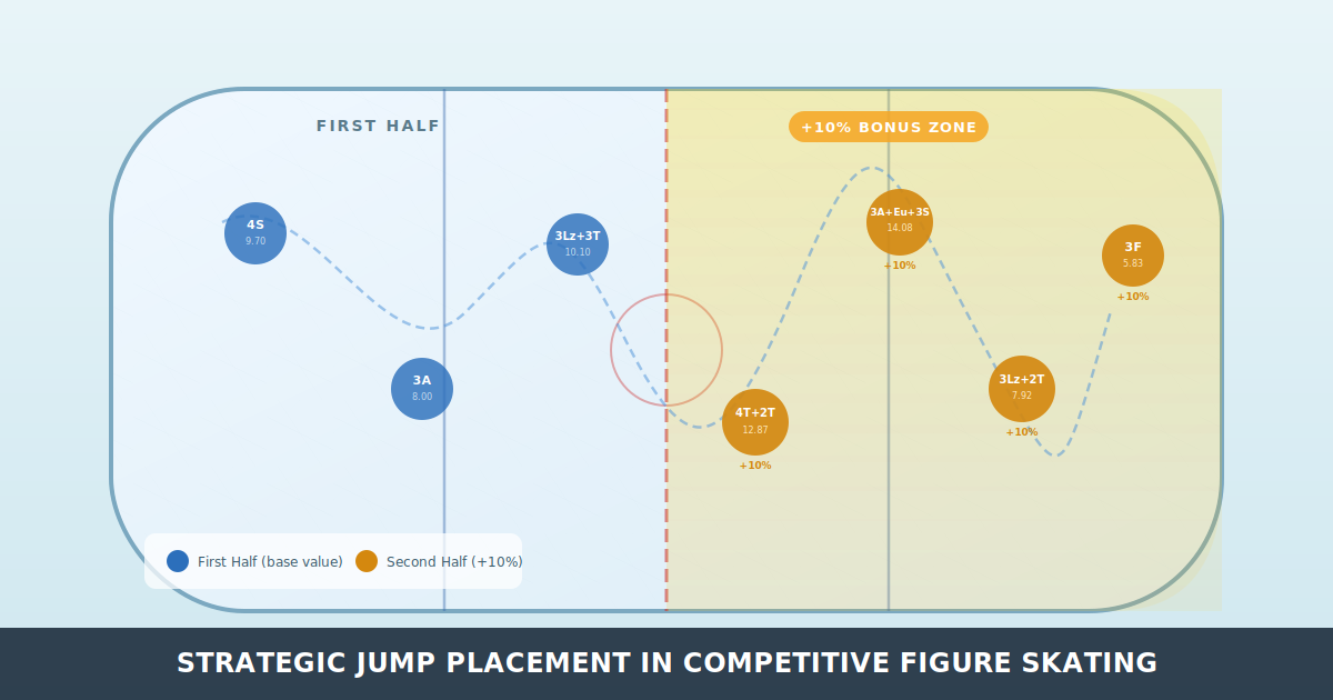The Chess Game of Figure Skating: Strategic Jump Placement