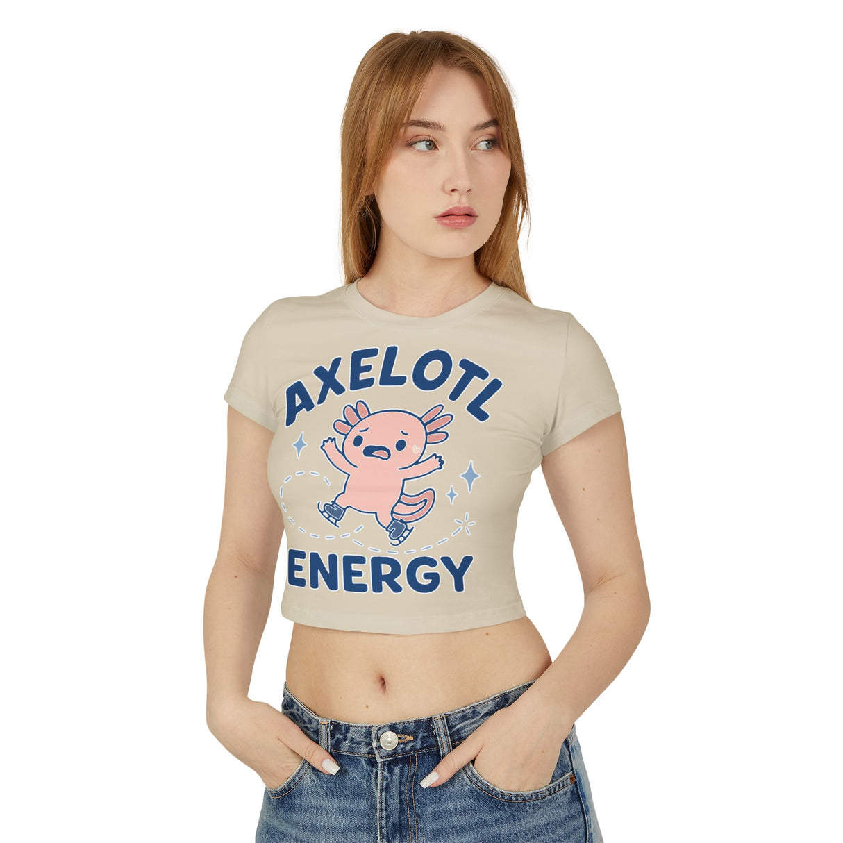 Axelotl Energy Women's Baby Tee - Adults Skate Too LLC