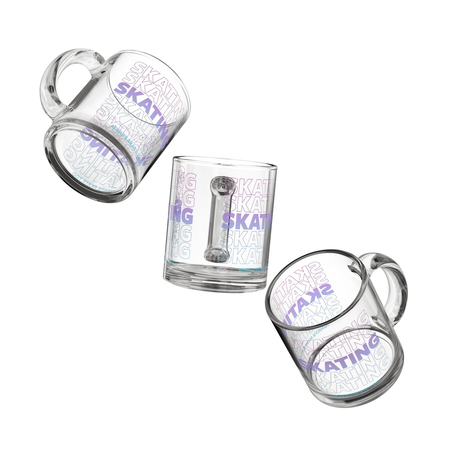 SKATING Glass Mug