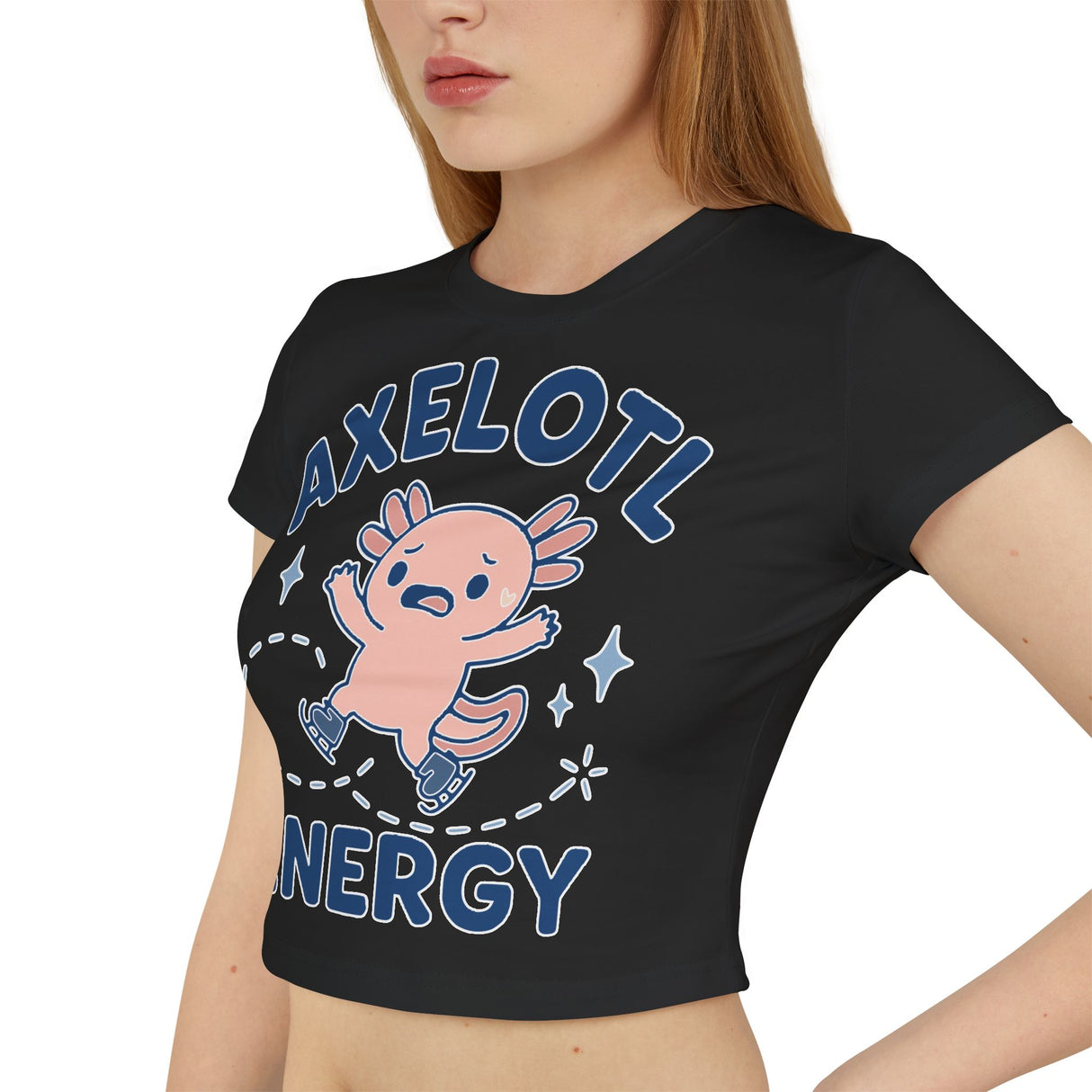 Axelotl Energy Women's Baby Tee - Adults Skate Too LLC