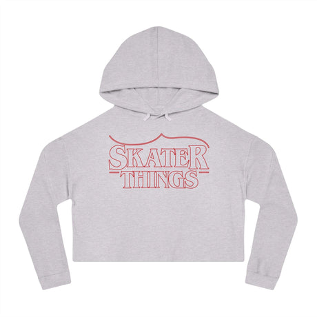 Skater Things Women’s Cropped Hooded Sweatshirt