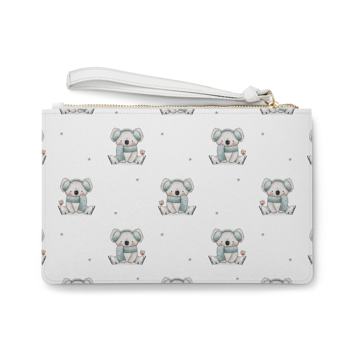 Koala On Ice Zip Clutch