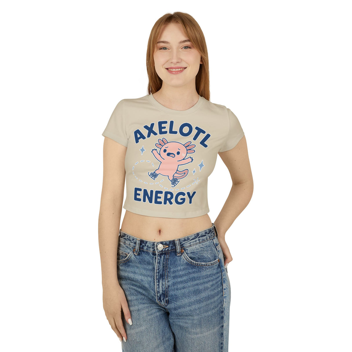 Axelotl Energy Women's Baby Tee - Adults Skate Too LLC