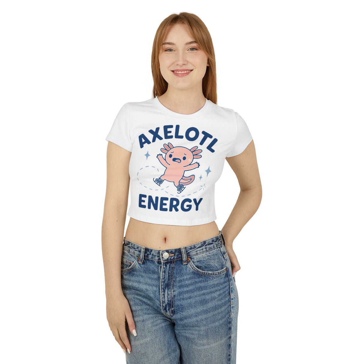 Axelotl Energy Women's Baby Tee - Adults Skate Too LLC