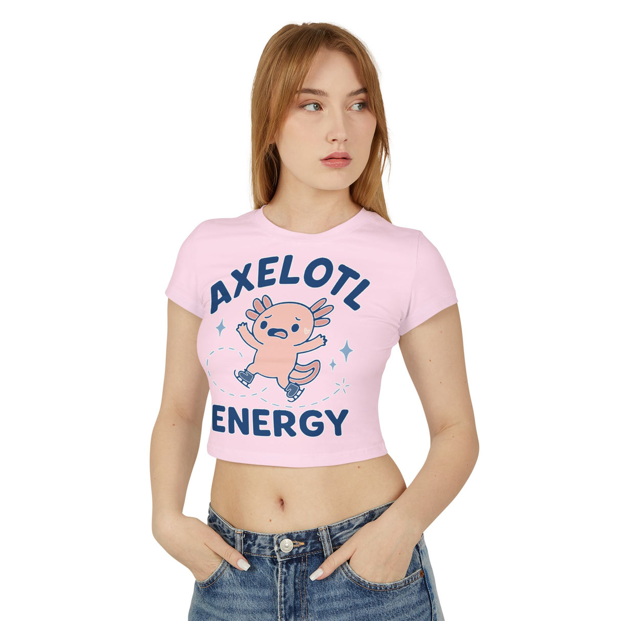 Axelotl Energy Women's Baby Tee - Adults Skate Too LLC