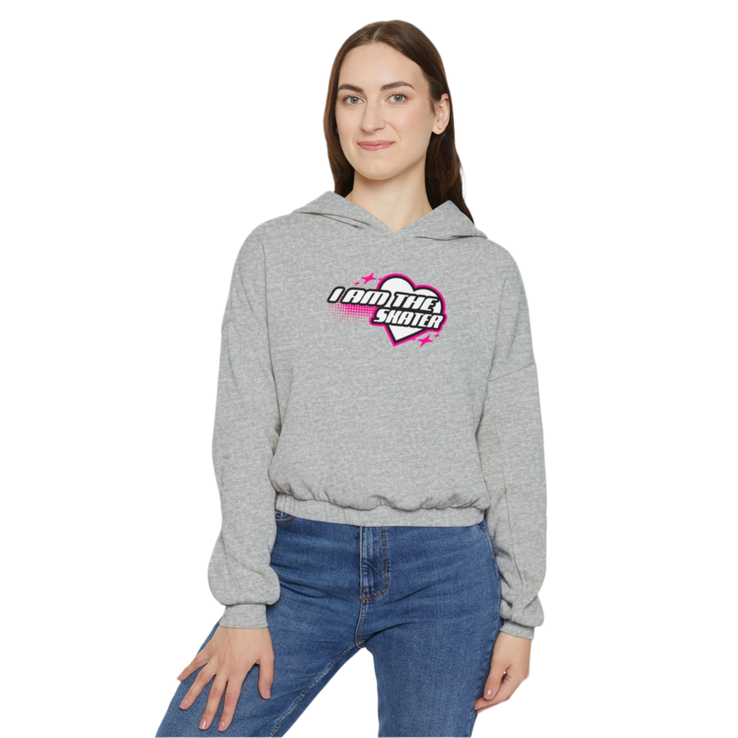 I Am The Skater Cinched Bottom Hoodie - Adults Skate Too LLC