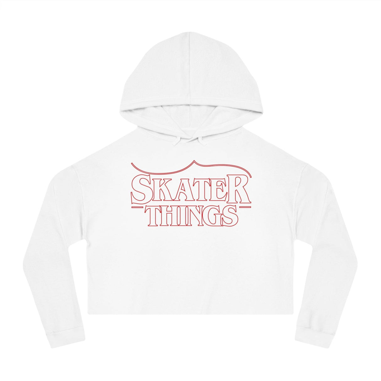 Skater Things Women’s Cropped Hooded Sweatshirt