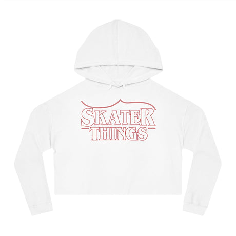 Skater Things Women’s Cropped Hooded Sweatshirt
