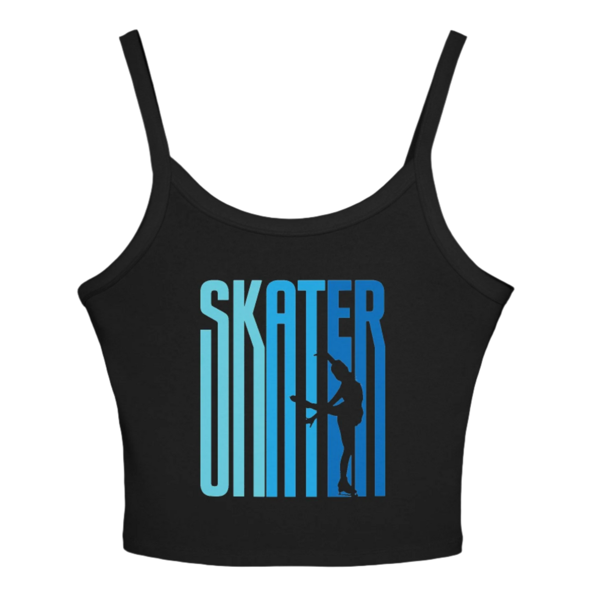Ombre Skater Vibes Spaghetti Strap Tank Top - Adults Skate Too LLC