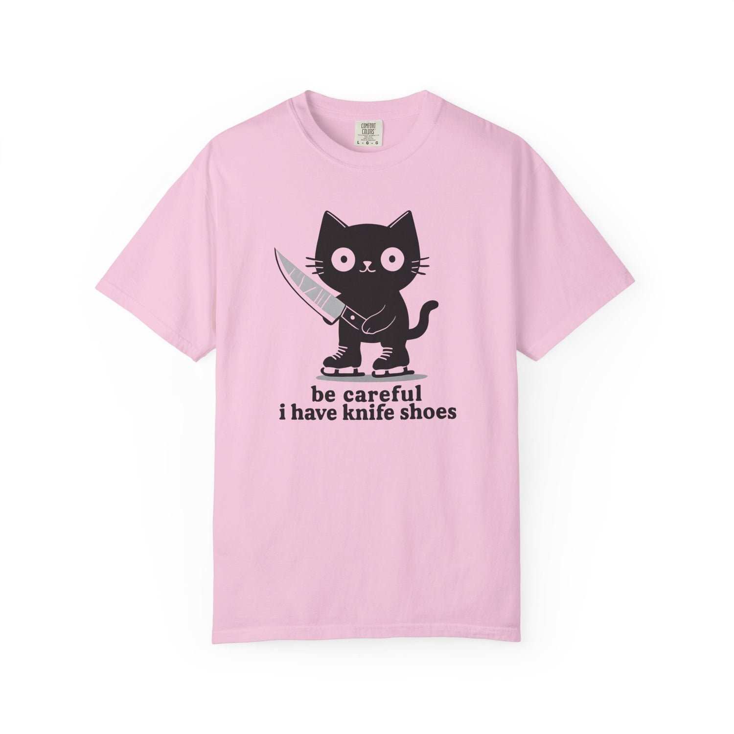 Knife Shoes Cat T-Shirt