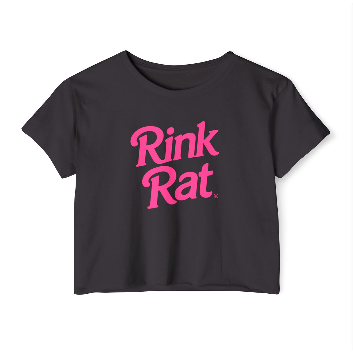 Barbiecore Rink Rat Cropped Festival Tee
