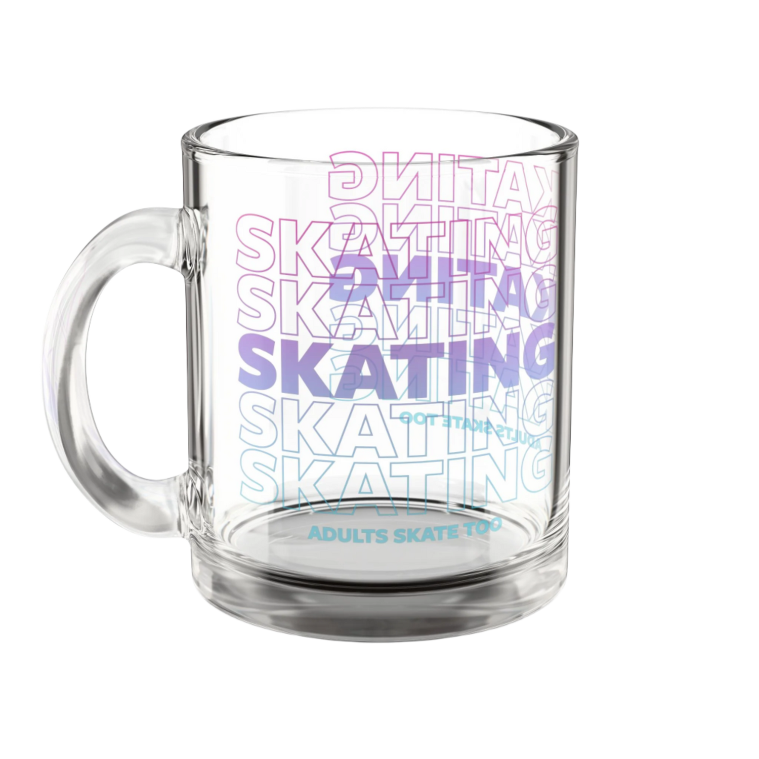 SKATING Glass Mug