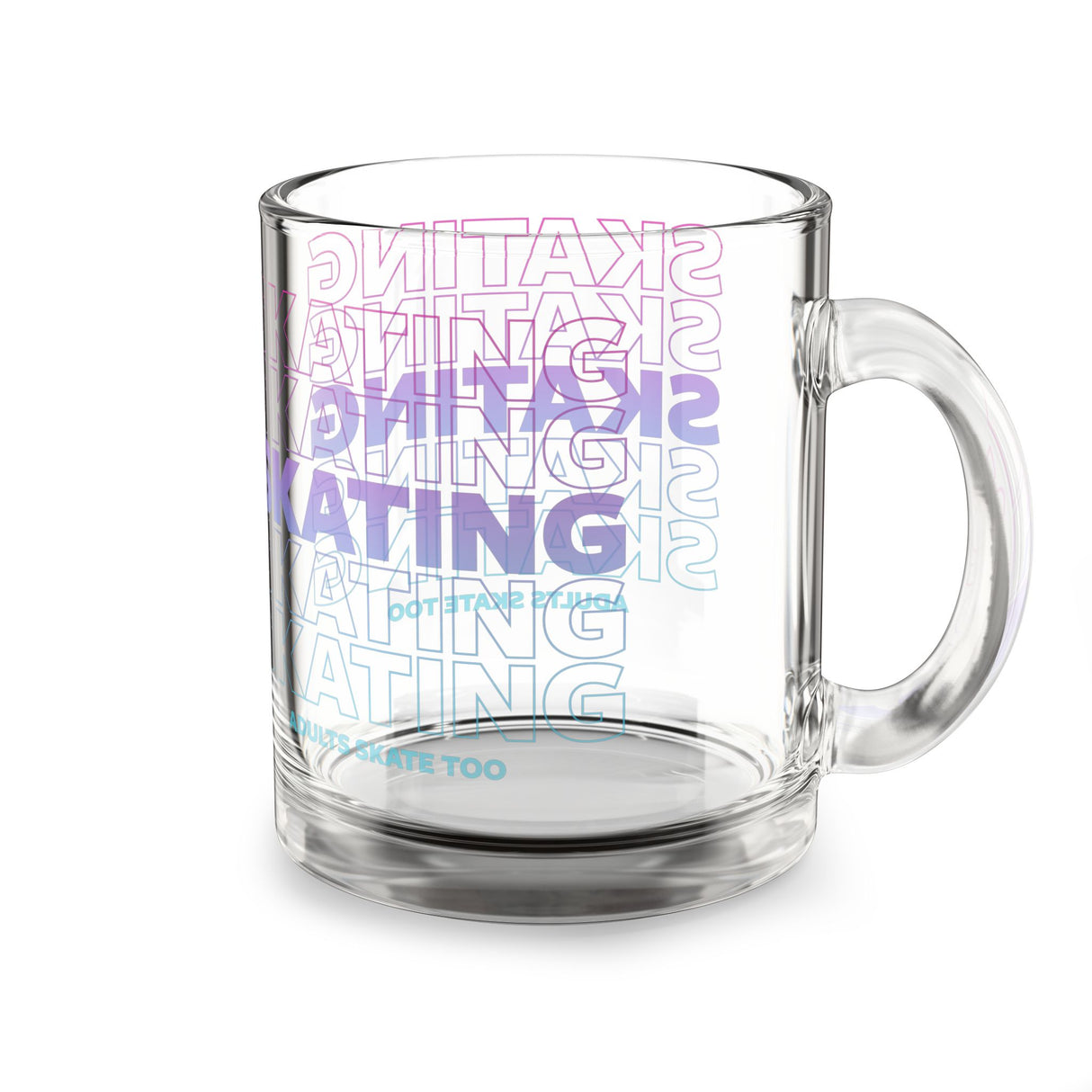 SKATING Glass Mug