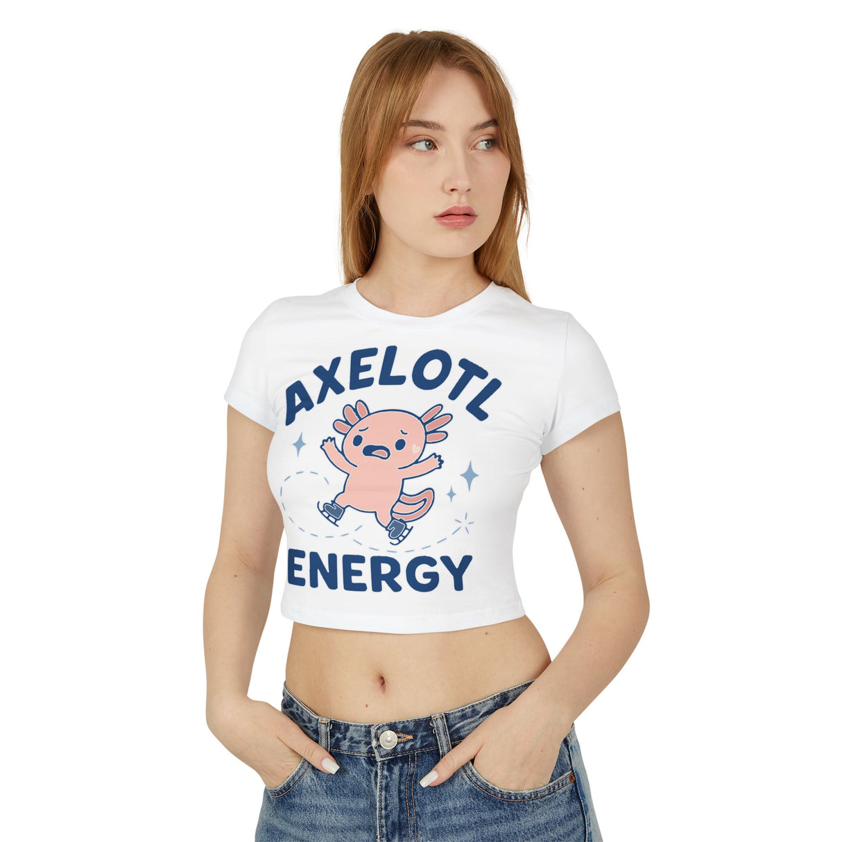 Axelotl Energy Women's Baby Tee - Adults Skate Too LLC