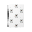 Koala On Ice Spiral Notebook