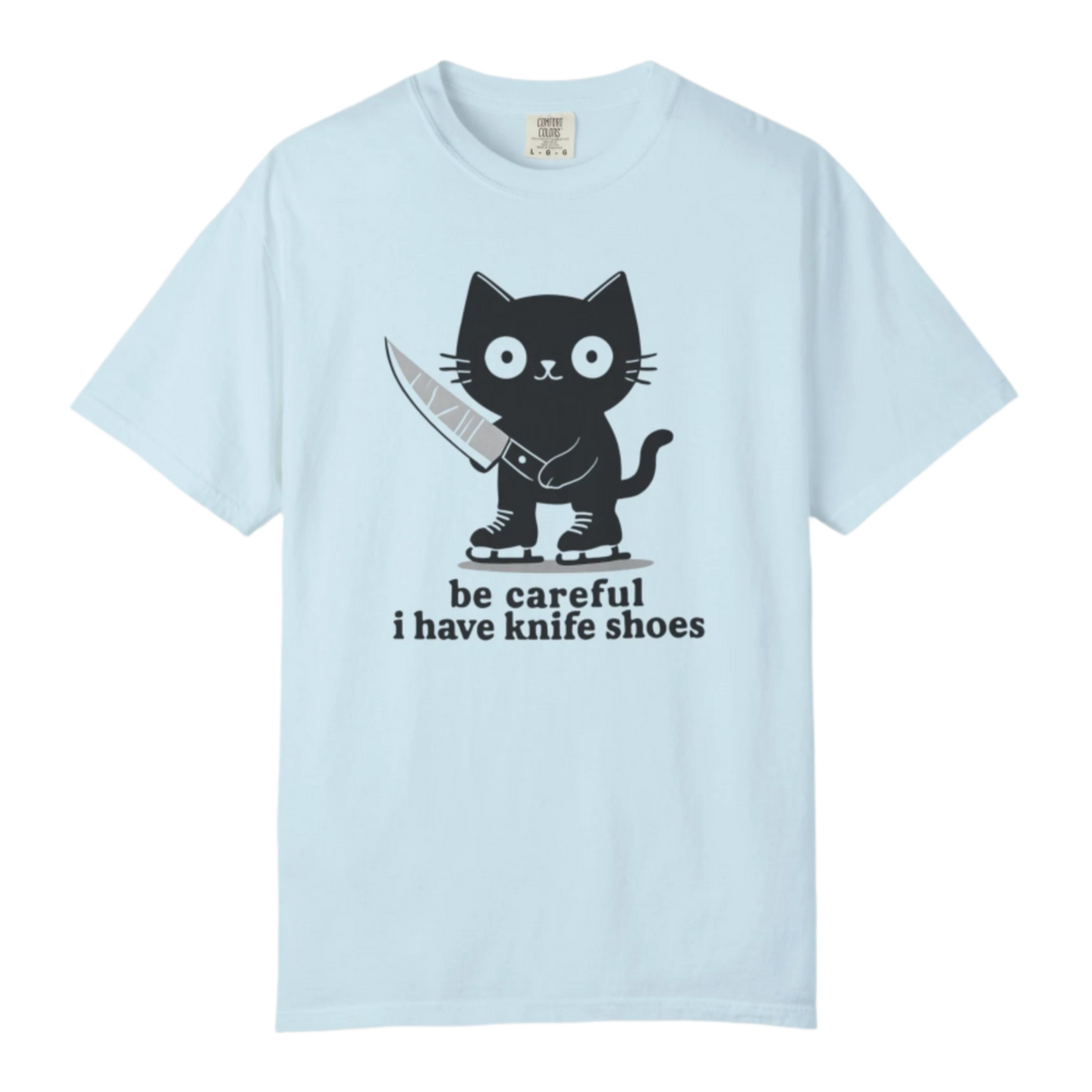Knife Shoes Cat T-Shirt