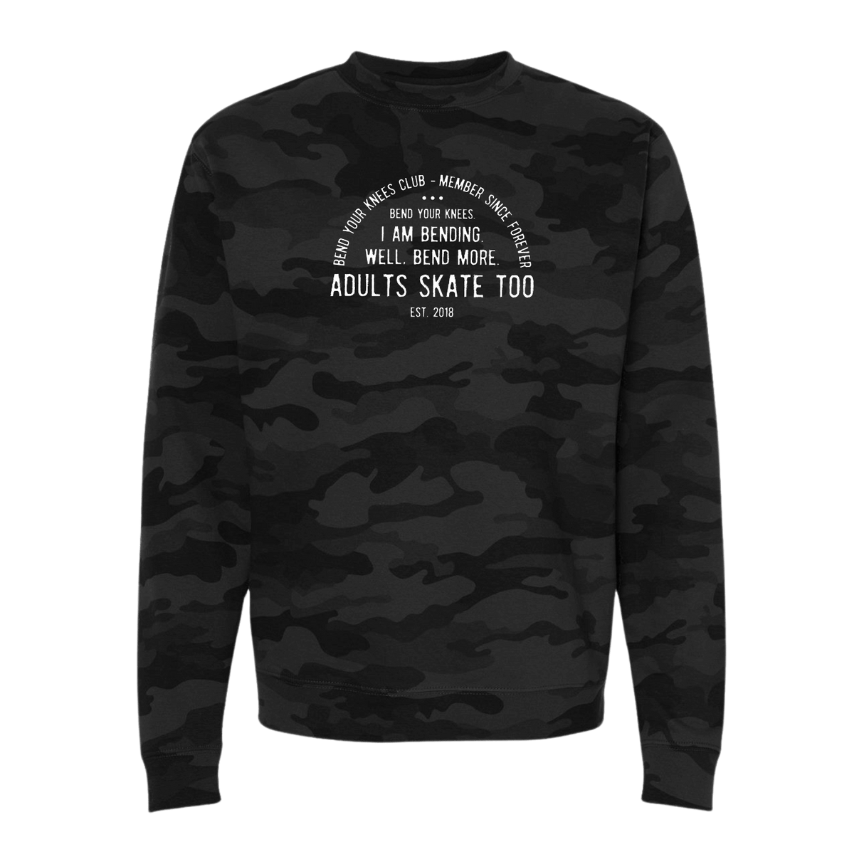 Bend Your Knees Club Camo Sweatshirt
