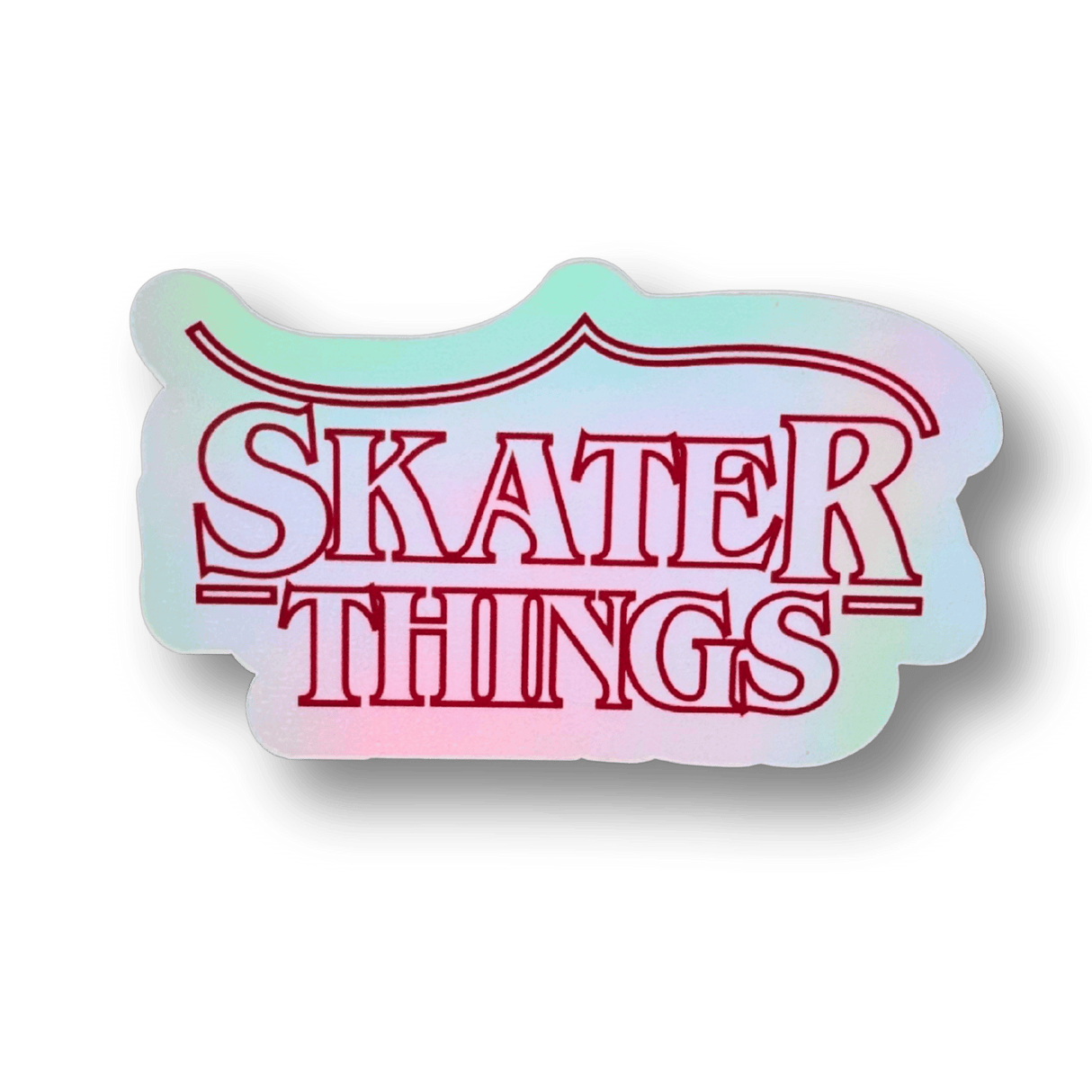 Skater Things Holographic Sticker