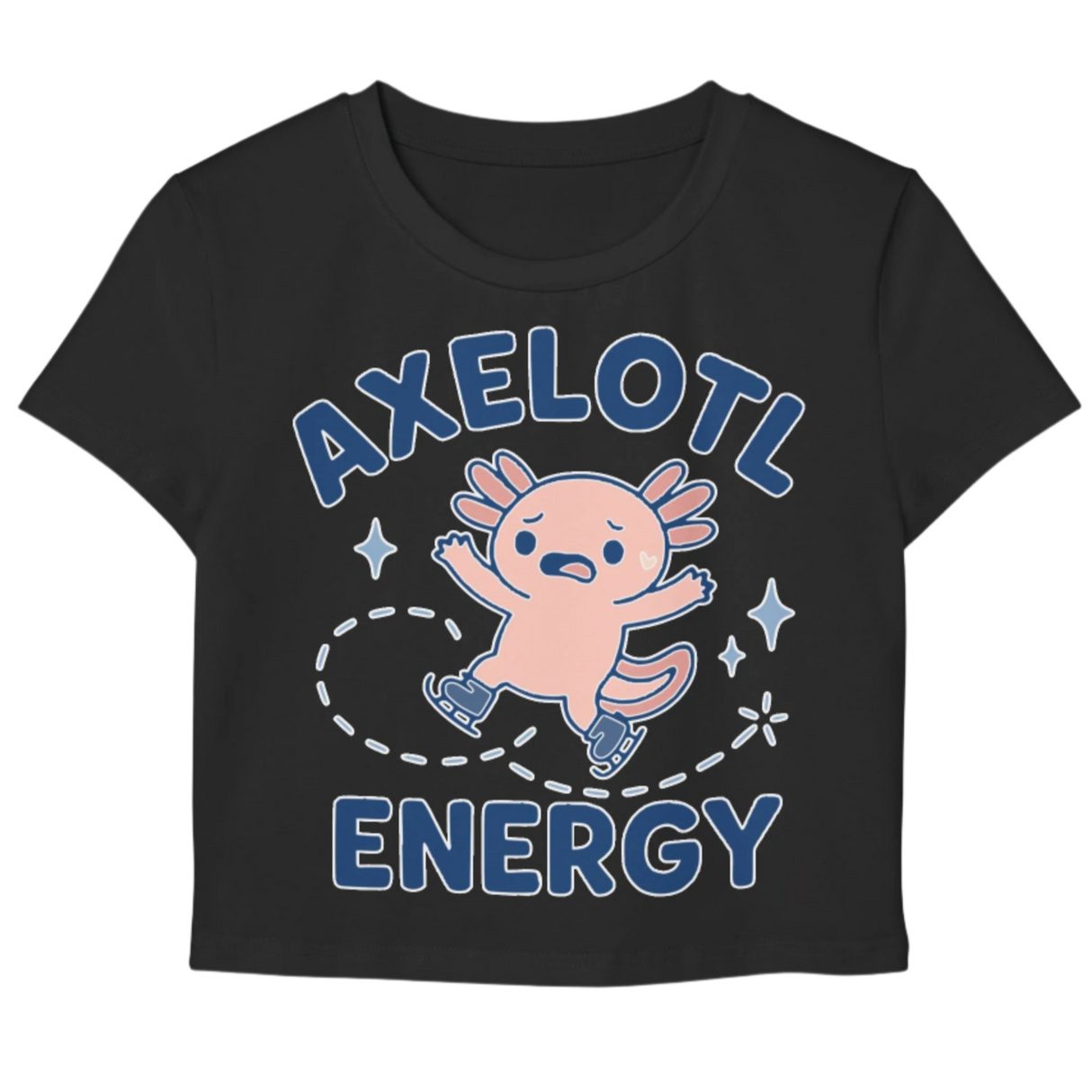 Axelotl Energy Women's Baby Tee - Adults Skate Too LLC