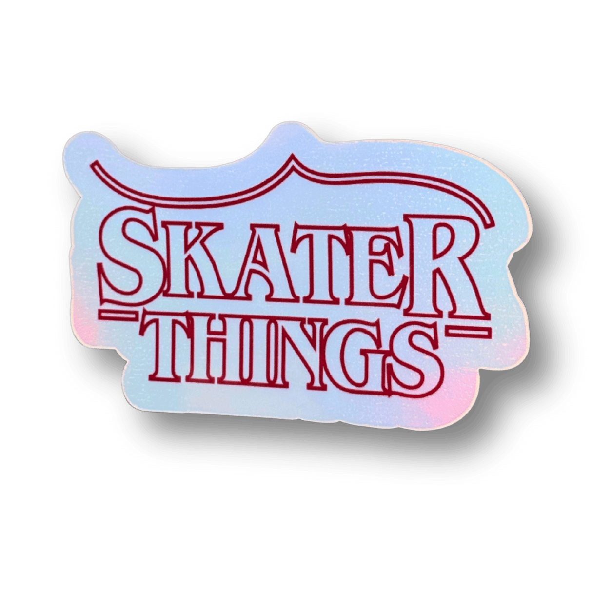 Skater Things Holographic Sticker