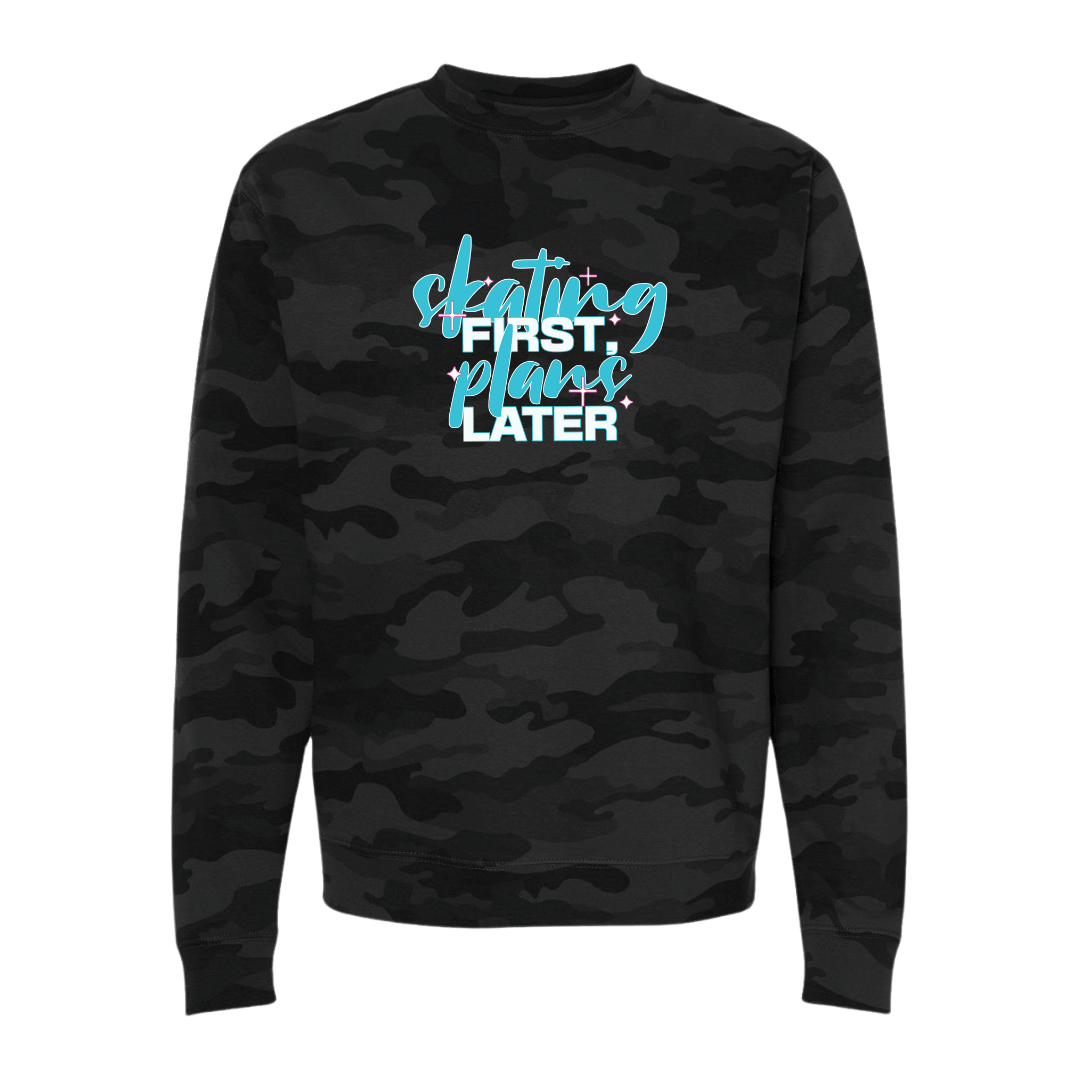 Skating First Camo Sweatshirt