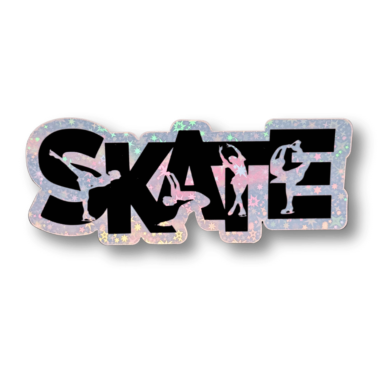 Skate Silhouettes Holographic Stickers