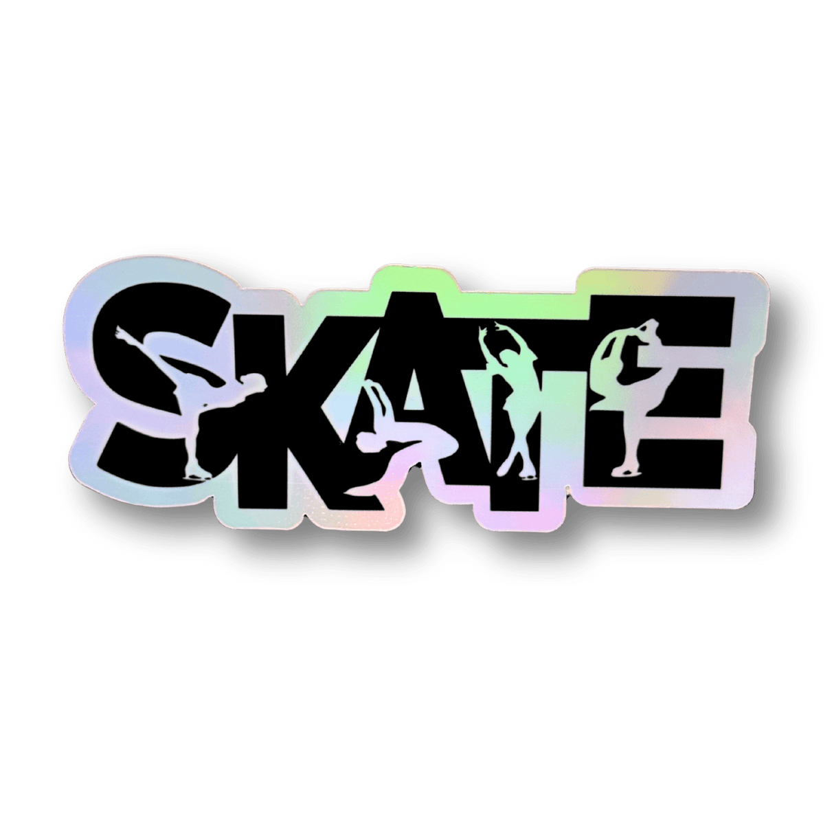Skate Silhouettes Holographic Stickers
