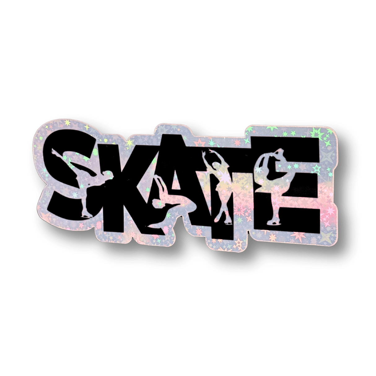 Skate Silhouettes Holographic Stickers