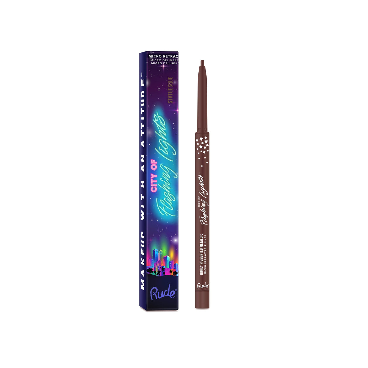 City of Flashing Lights Micro Retractable Liner