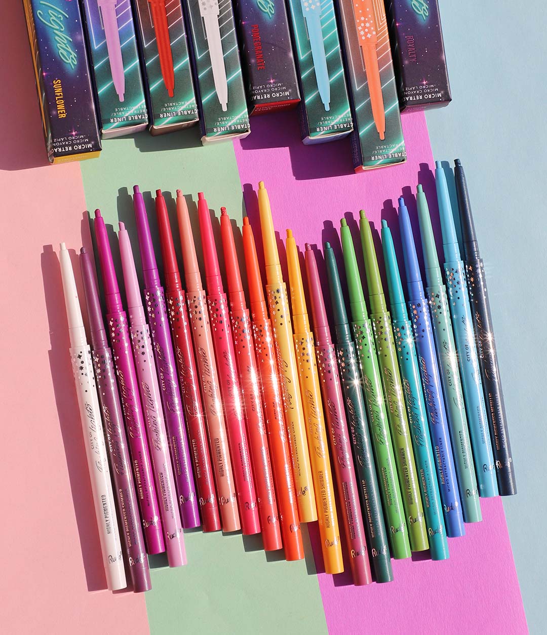 City of Flashing Lights Micro Retractable Liner Collection Set