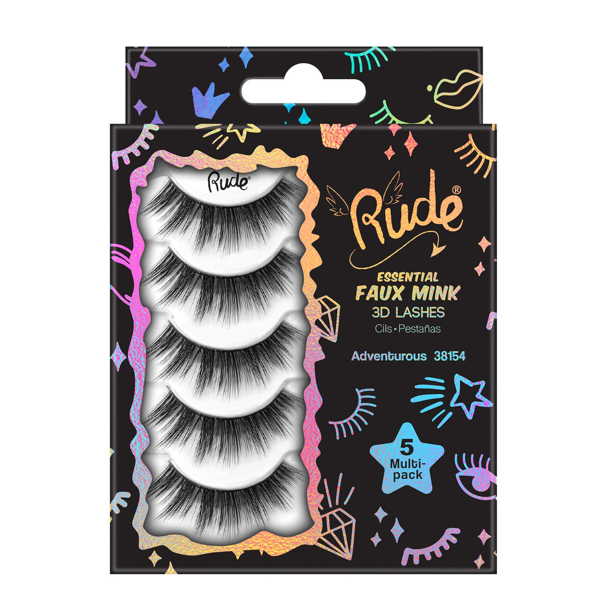 Essential Faux Mink 3D Lashes 5 Multi-Pack