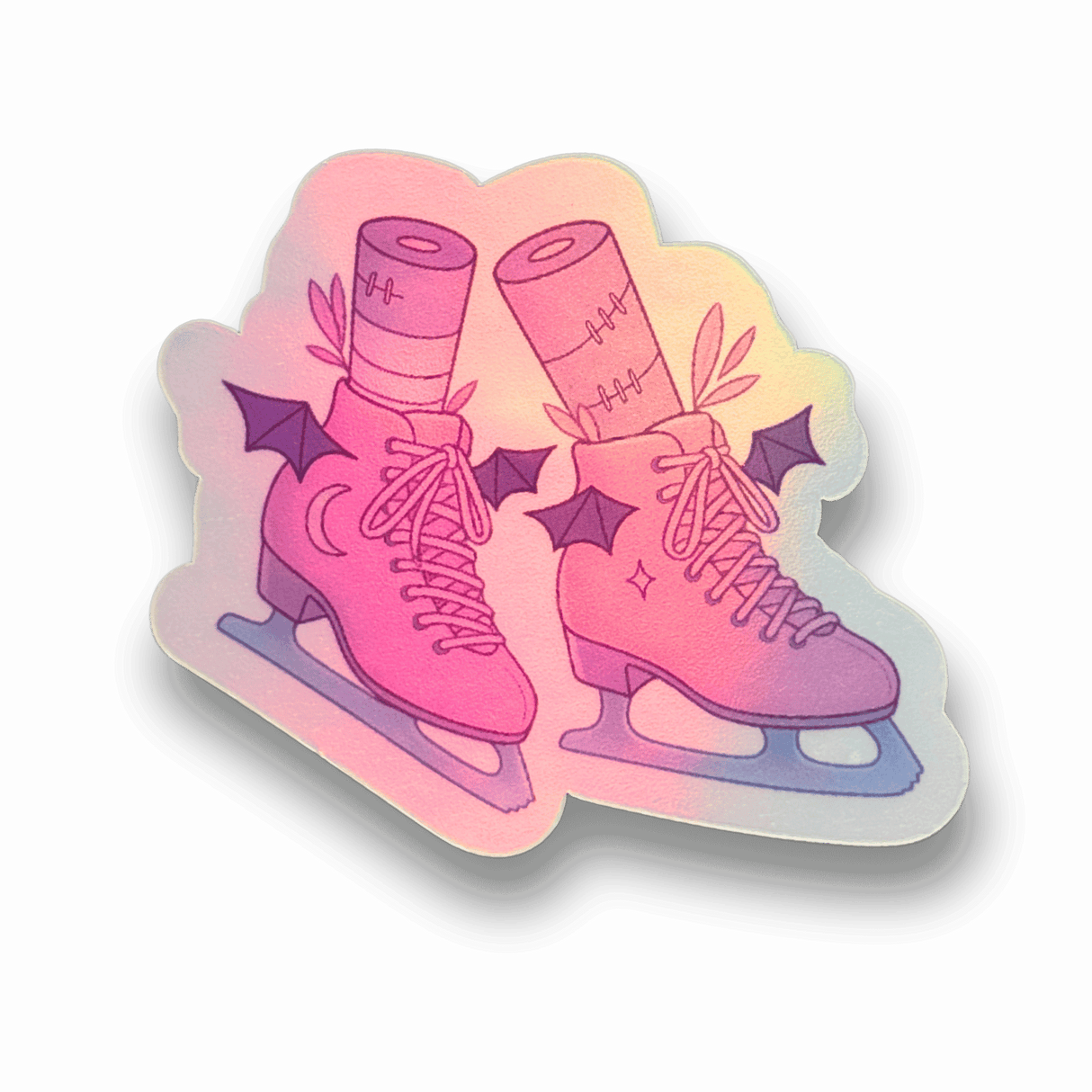 Batty Blades Holographic Stickers