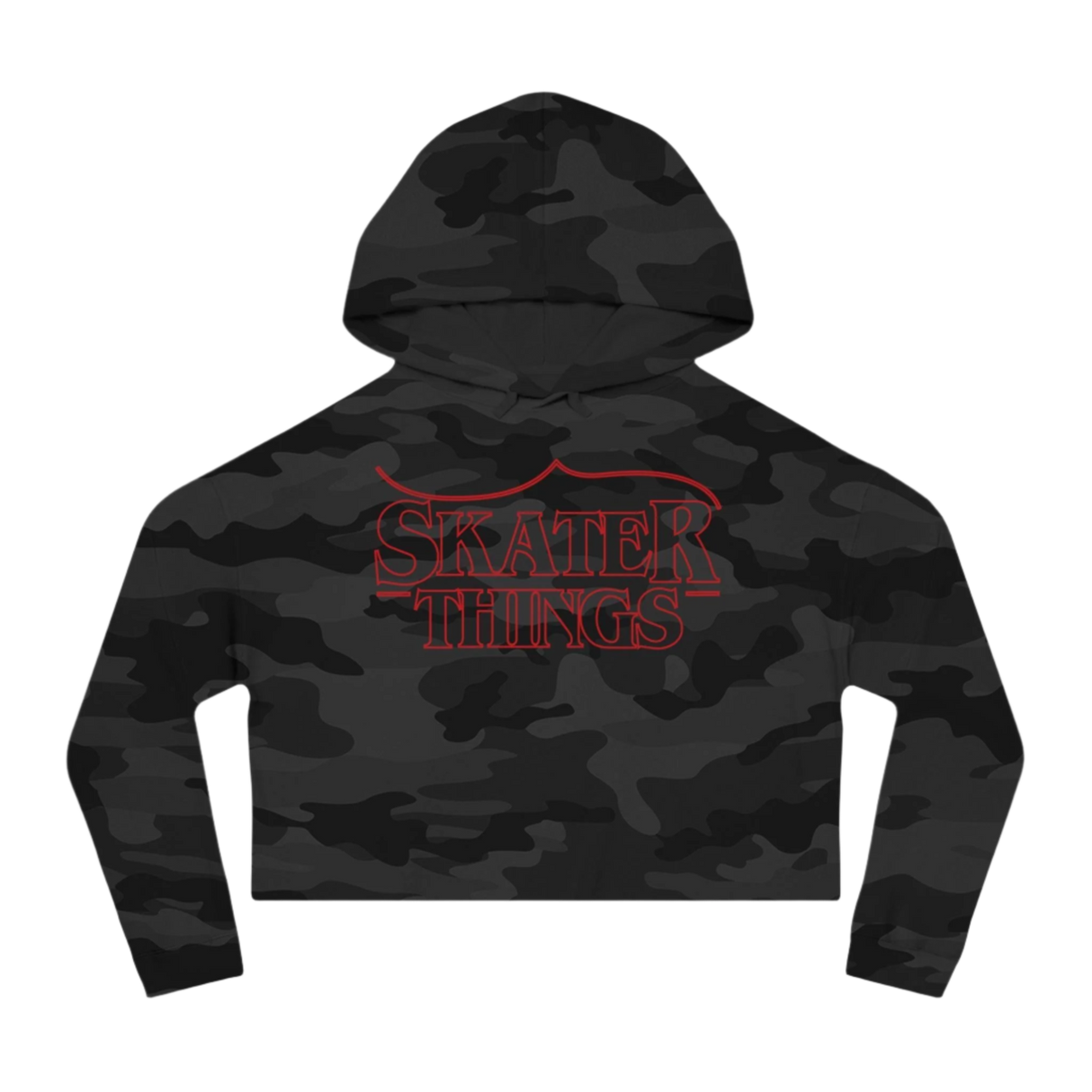 Skater Things Women’s Cropped Hooded Sweatshirt