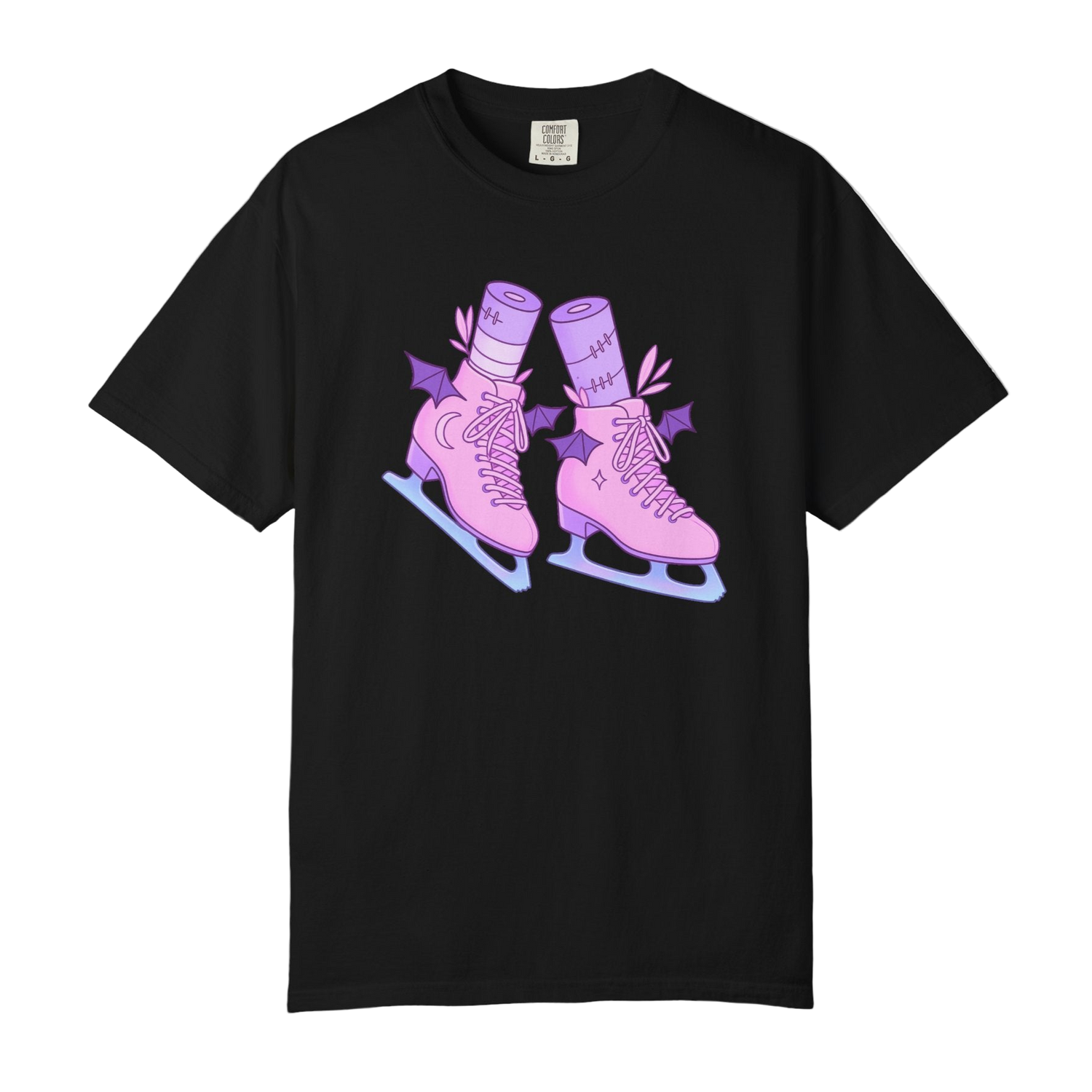 Batty Blades – Pastel Goth Ice Skates T-Shirt