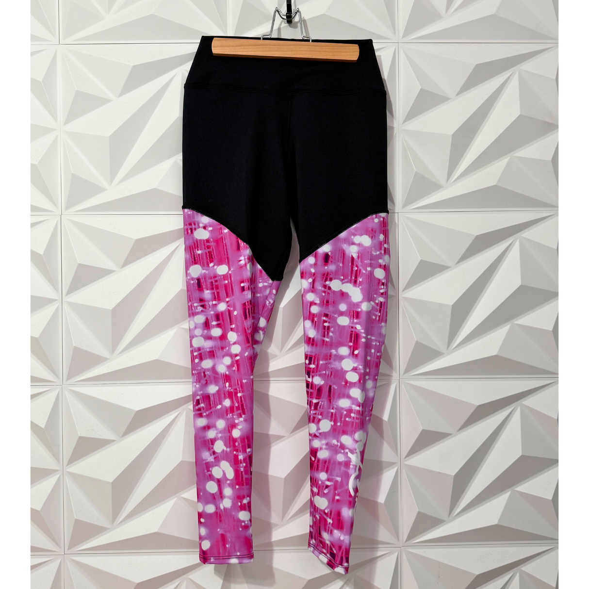 AST Compression Leggings - Pink Rink Confetti - L