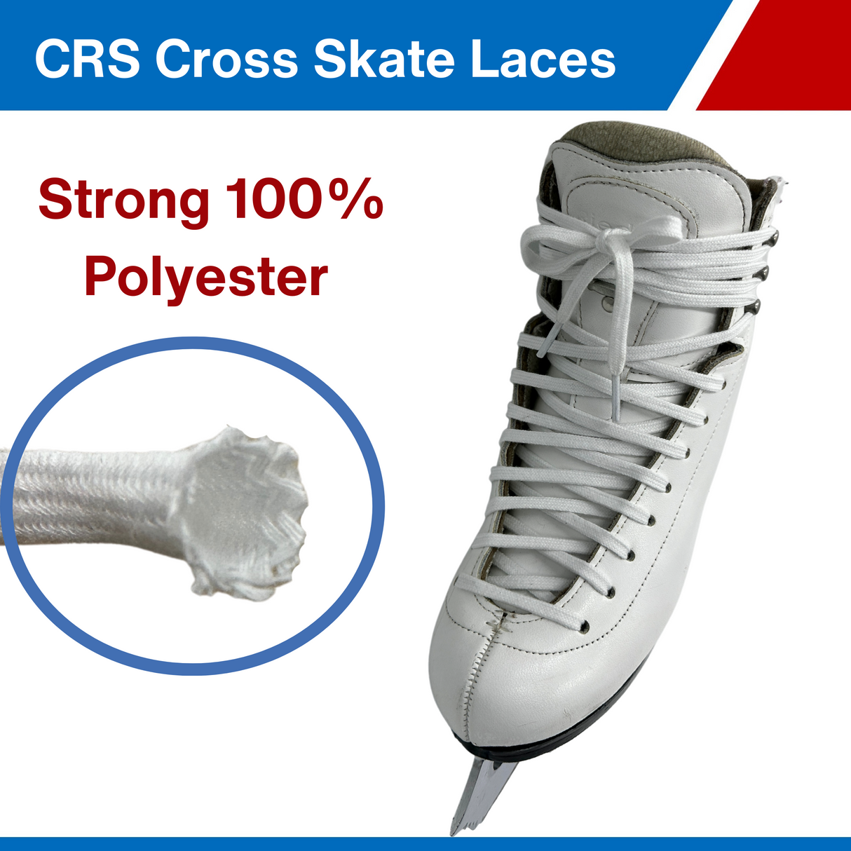 CRS Cross Figure Skate Laces - 2 Pair