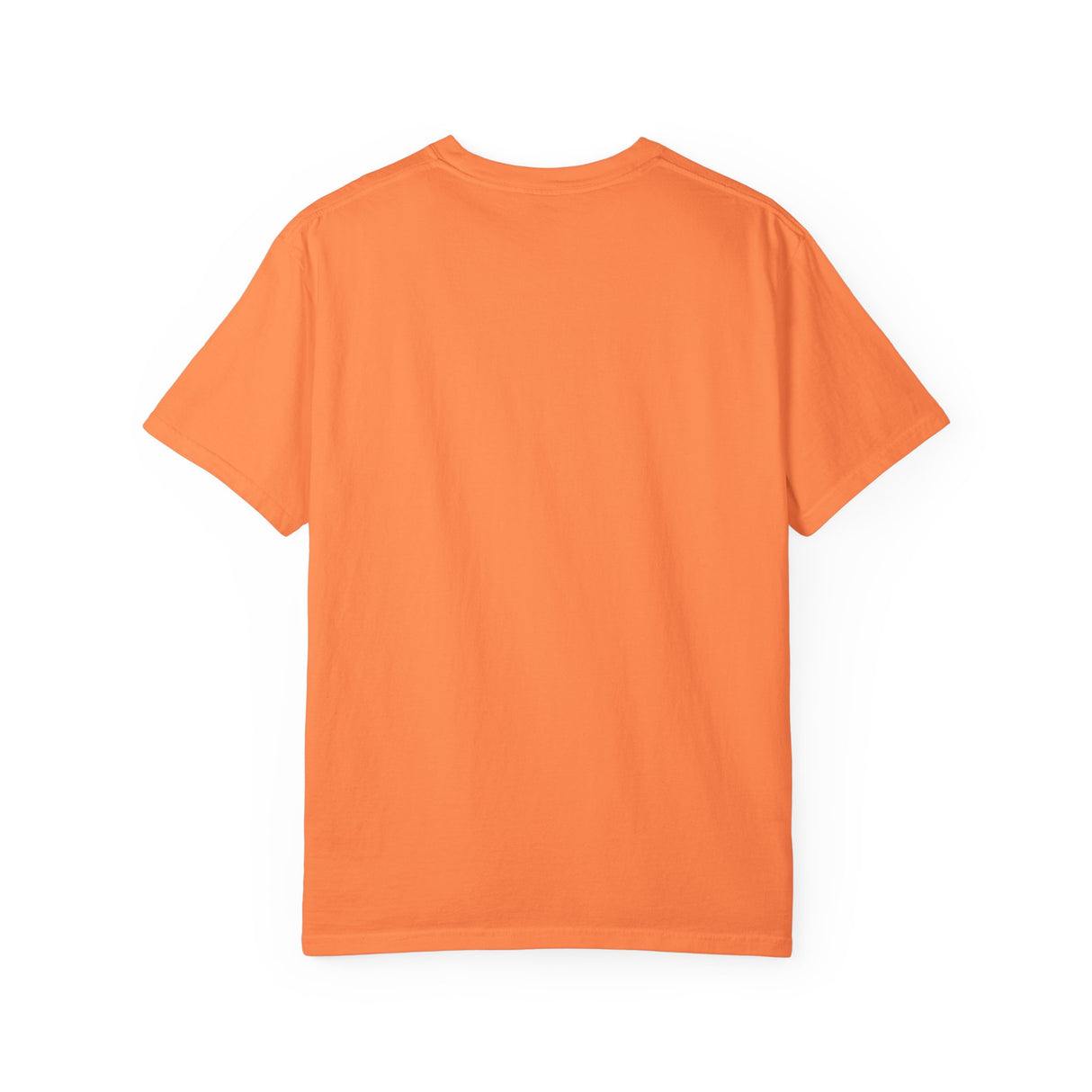 Orange t-shirt on a white background