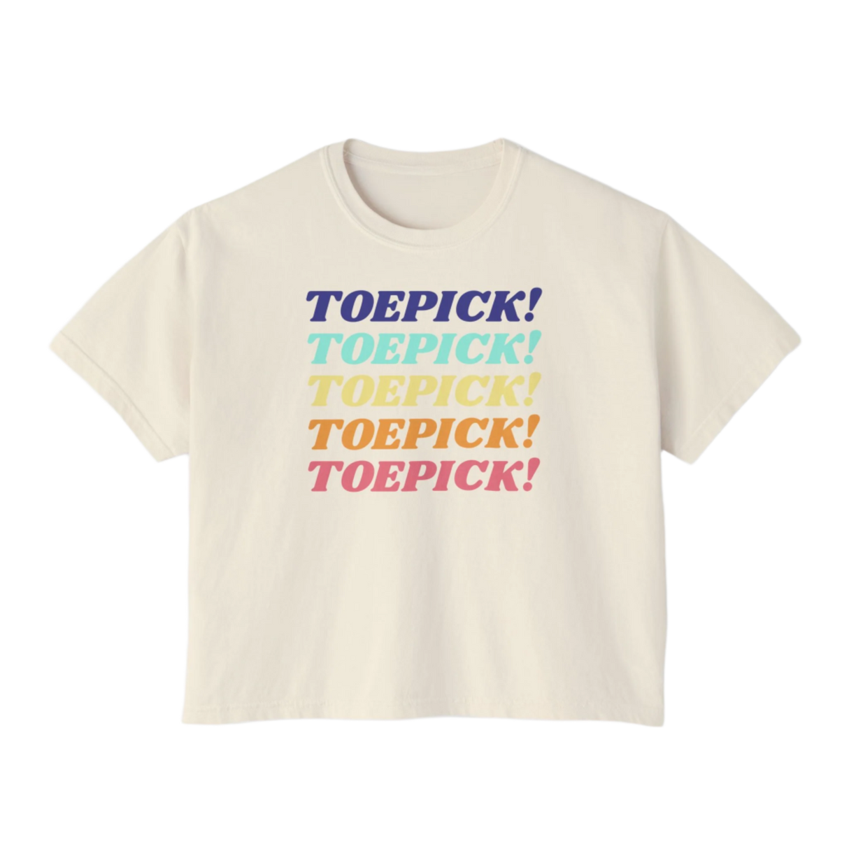 Toepick! Women's Boxy Tee - Adults Skate Too LLC