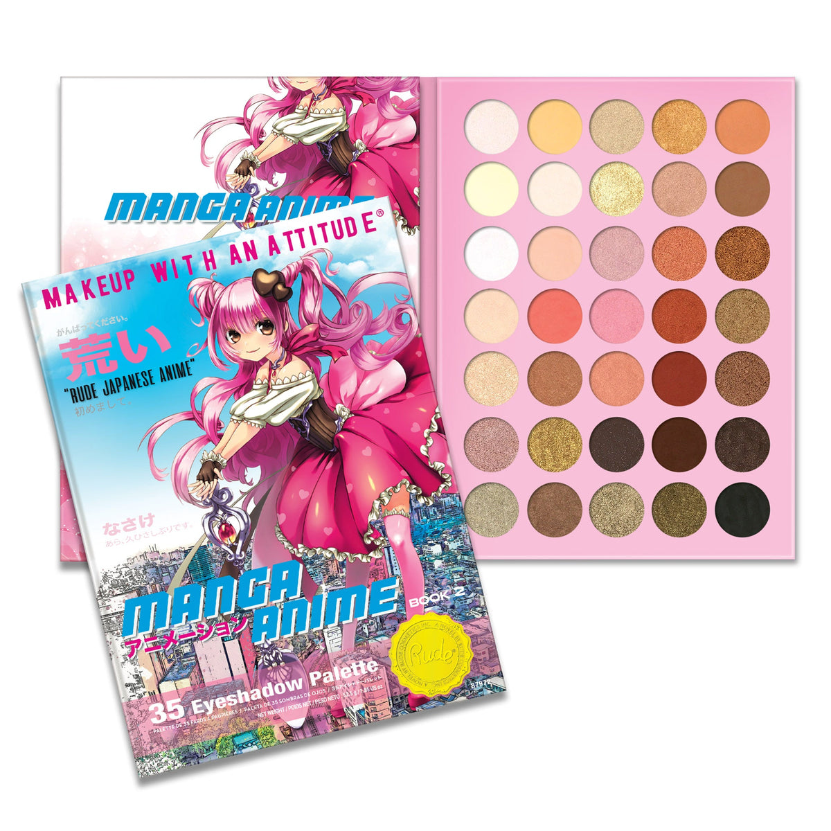 Manga Anime Makeup 35 Eyeshadow Palette Book 2