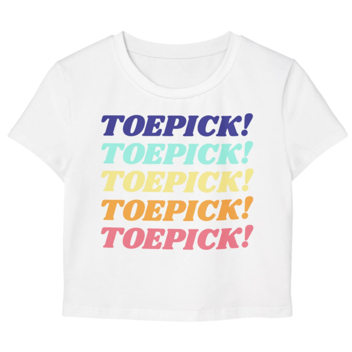 Toepick! Women's Baby Tee - Adults Skate Too LLC