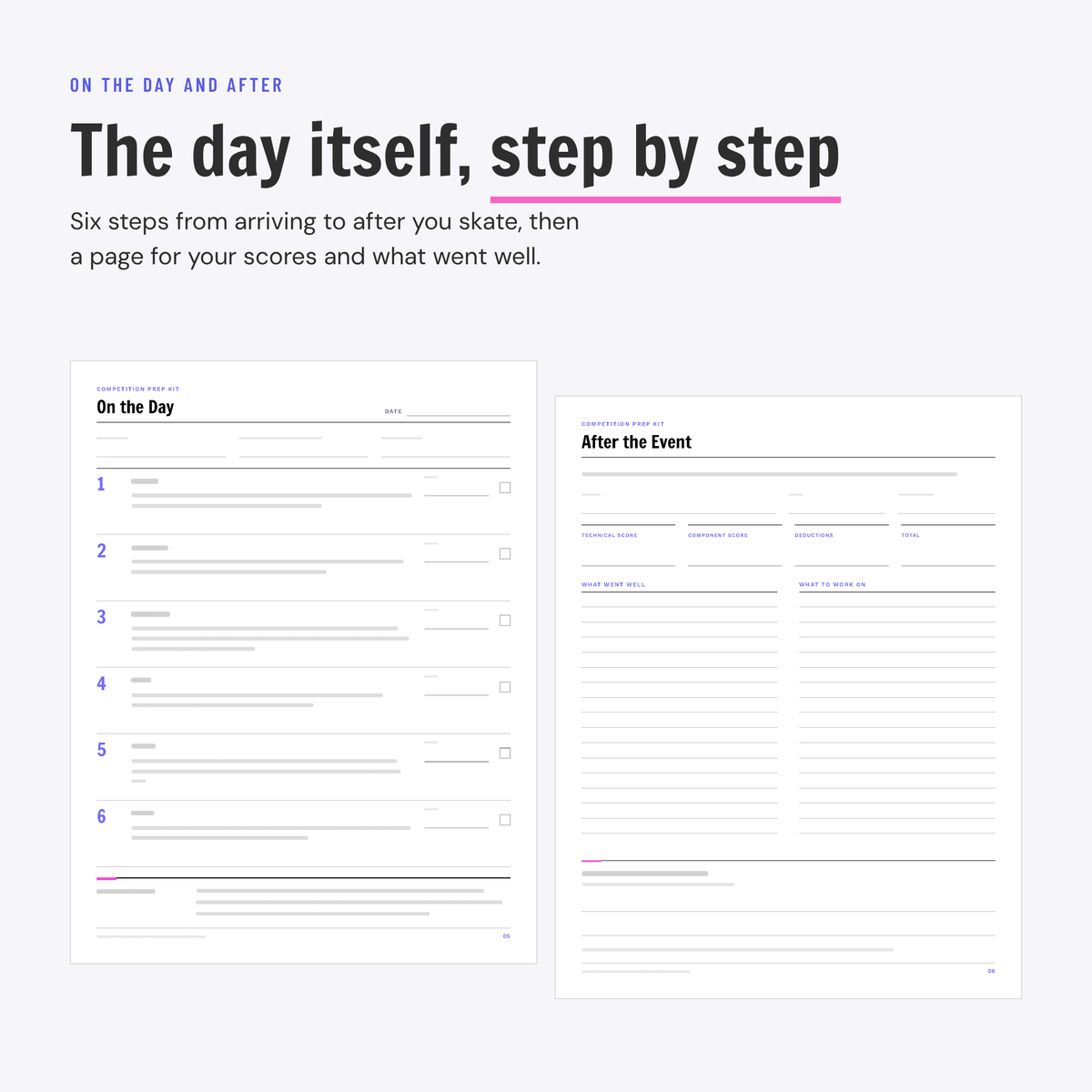 Competition Prep Kit printable, preview