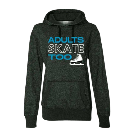 Adults Skate Too Glitter Hoodie