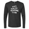 Anti Social Skating Club Unisex Long Sleeve Crew Adults Skate Too LLC
