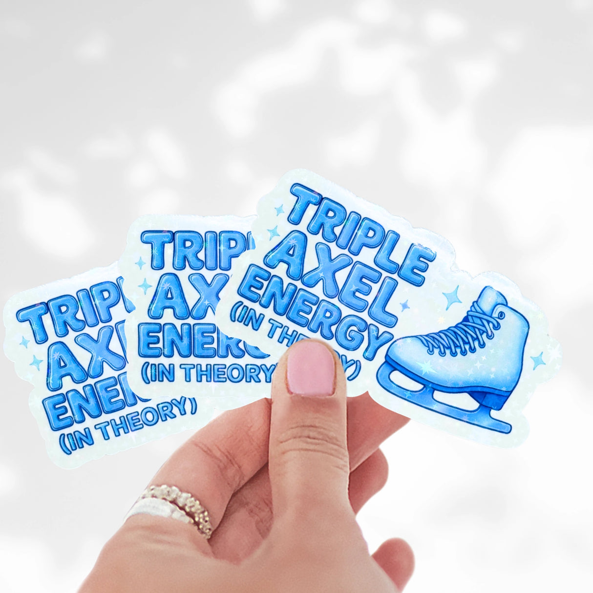Triple Axel Energy Holographic Sticker