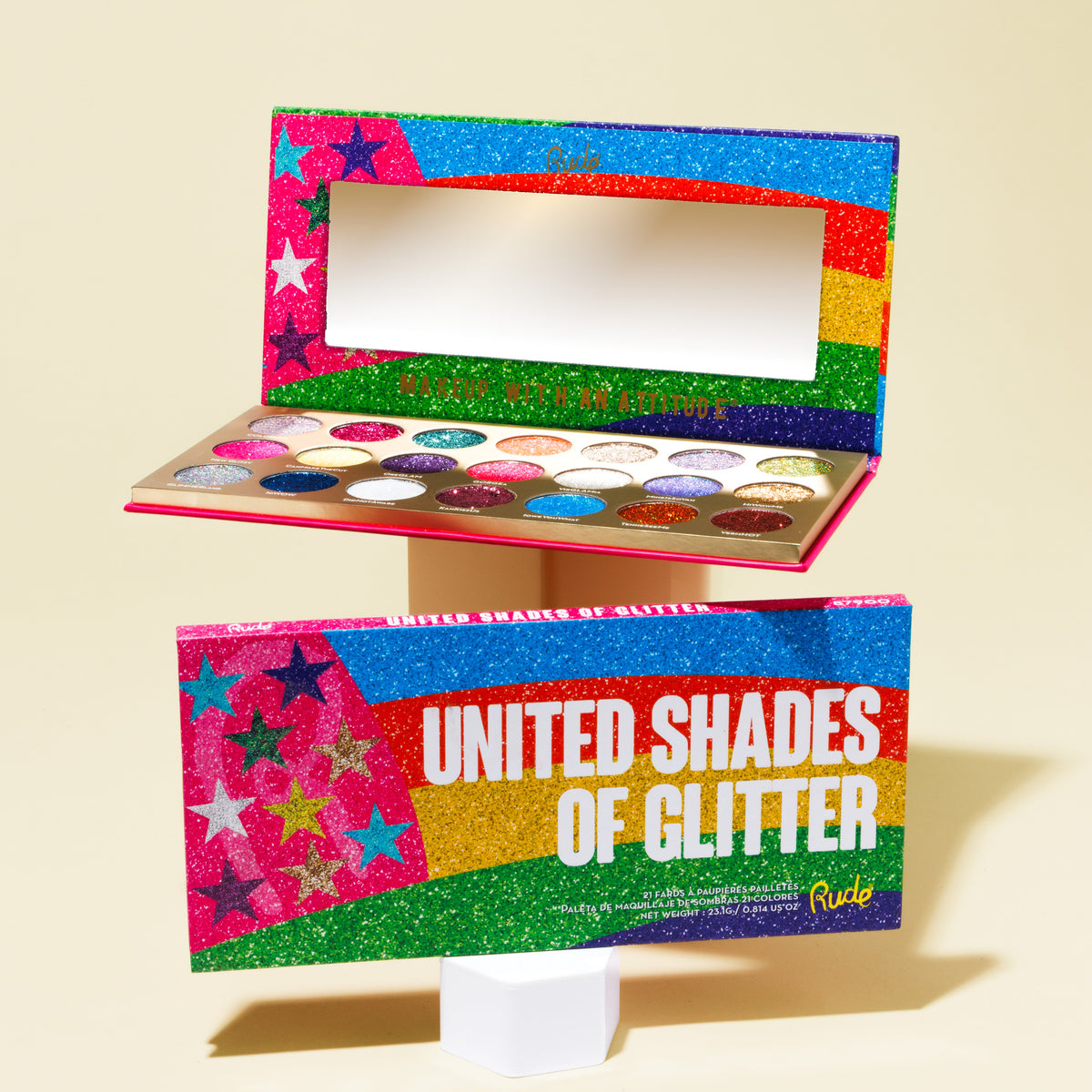 United Shades of Glitter - 21 Pressed Glitter Palette