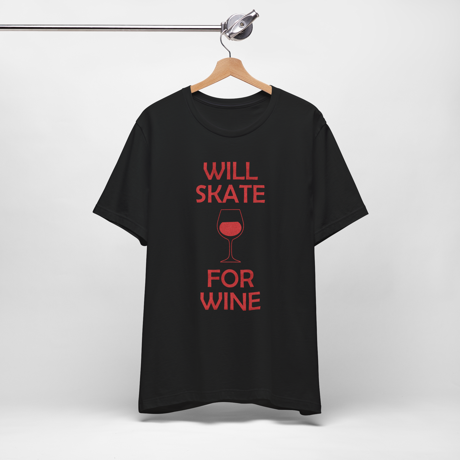 Will Skate For Wine T-Shirt