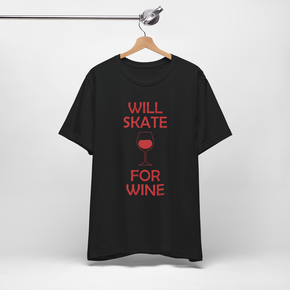 Will Skate For Wine T-Shirt