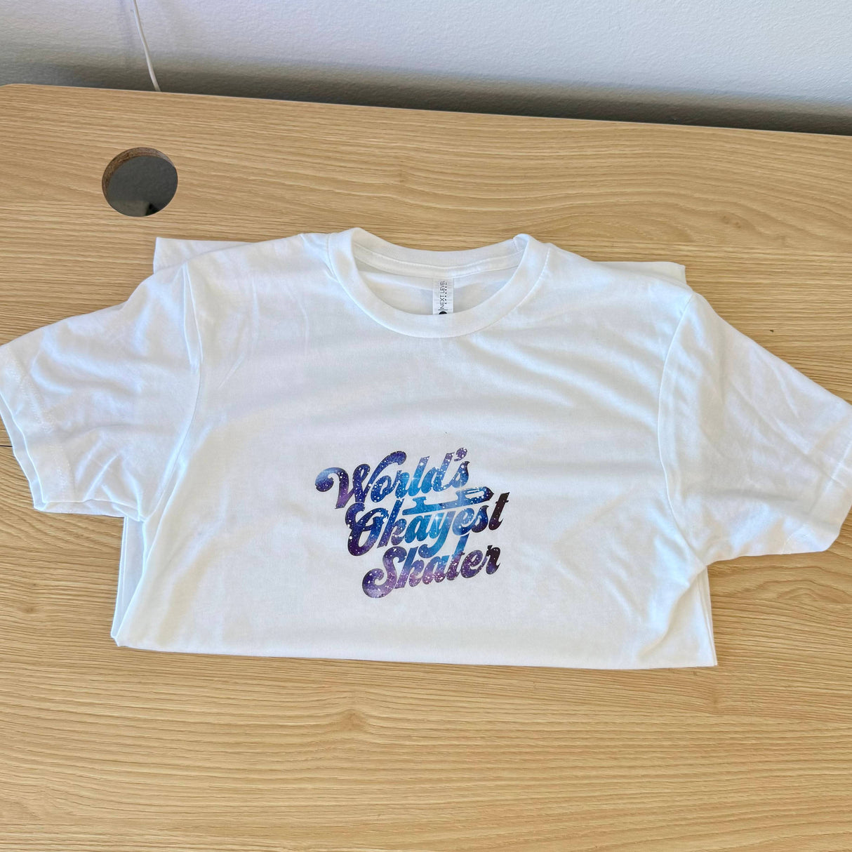 Midnight Nebula Worlds Okayest Skater Tee - XS - OneofOne