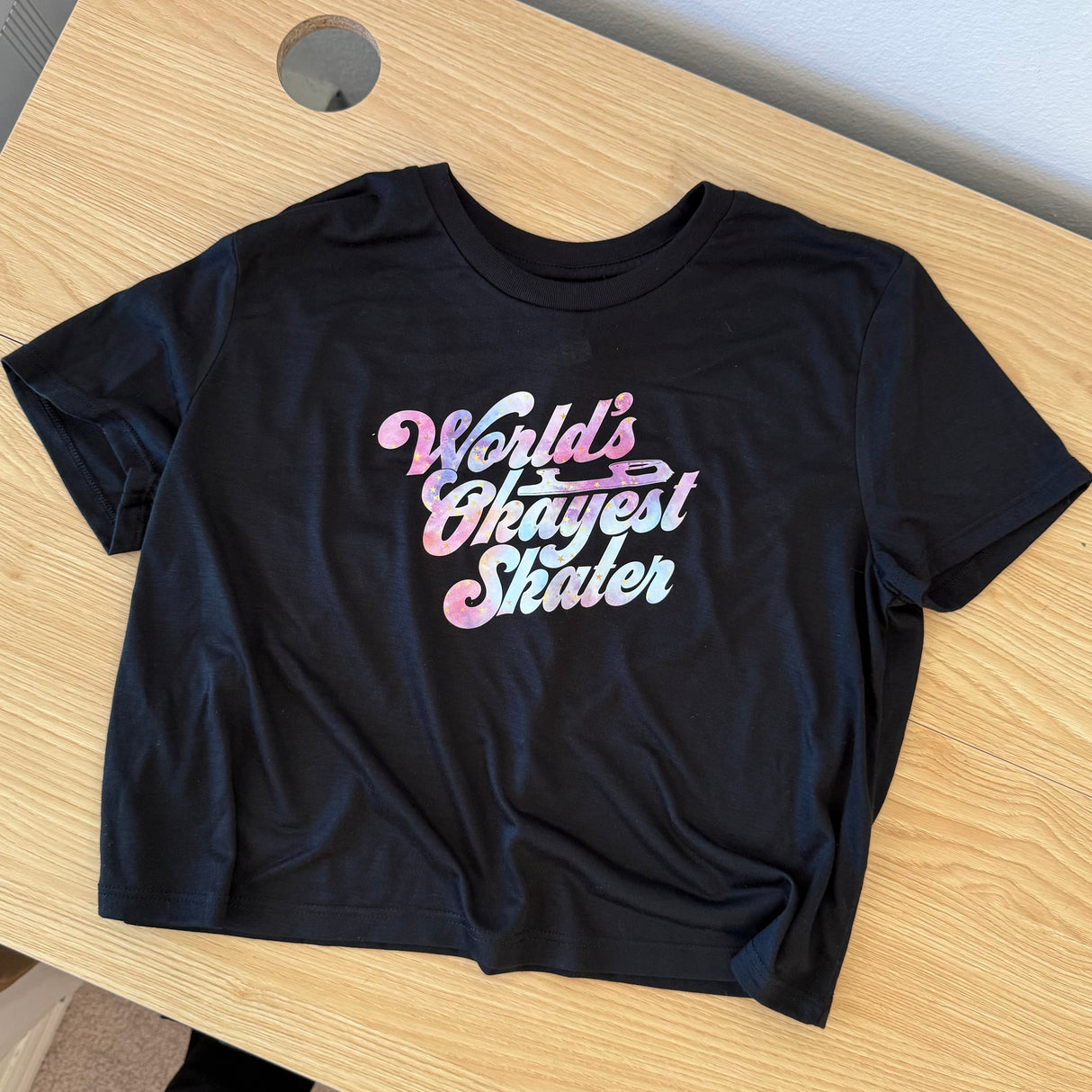 Starlight Dreams Worlds Okayest Skater Crop - M - OneofOne