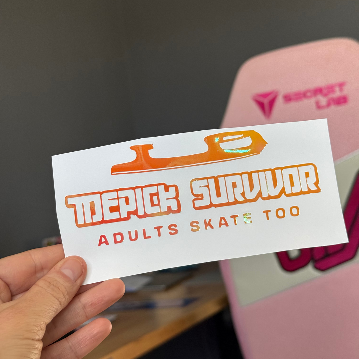 Toepick Survivor Opal Vinyl Decal